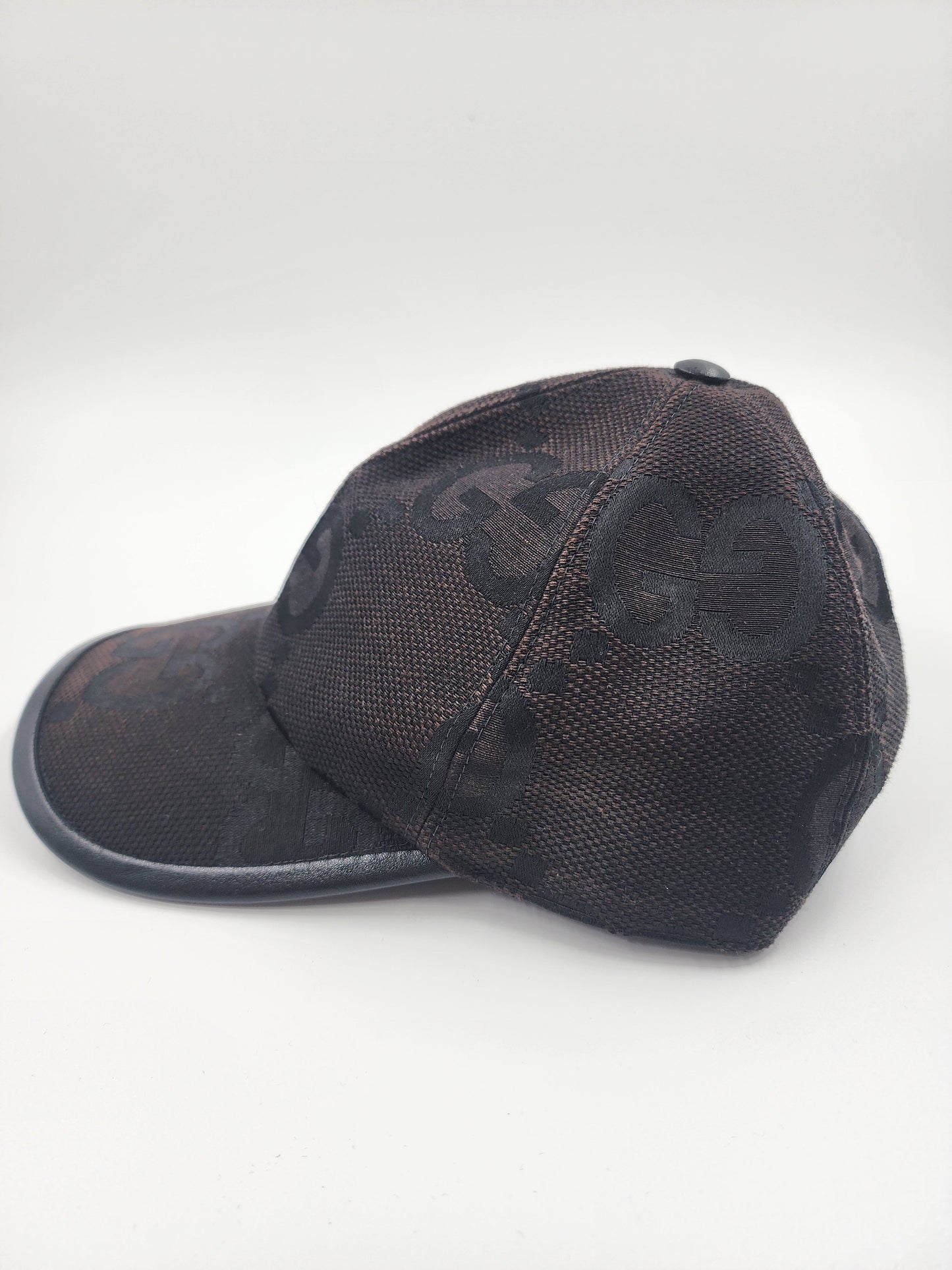 Gucci GG Logo Black Cap - Size M 58 cm
