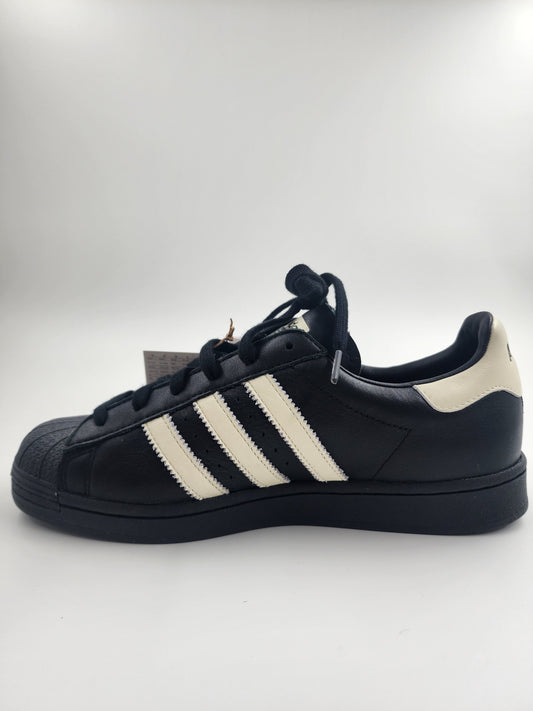 Adidas Superstar 80s Deux Leather Shoes 'Black/White' - UK 7.5