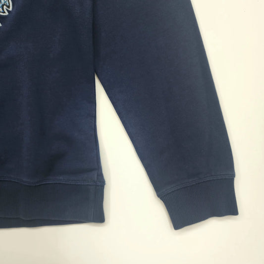 Kenzo Paris Silk Face Tiger Crew Navy Blue Sweatshirt - M