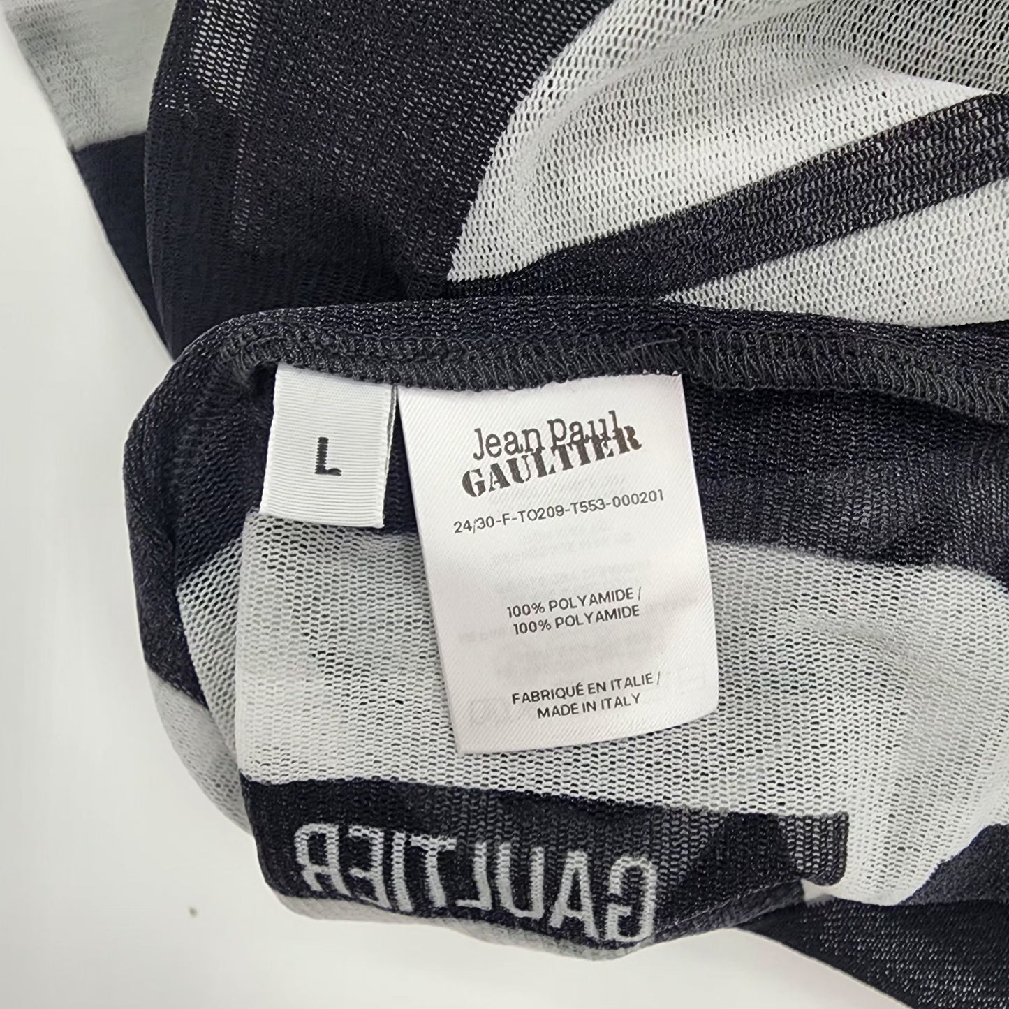 Jean Paul Gaultier Eyes & Lips Mesh Women's T-Shirt - L