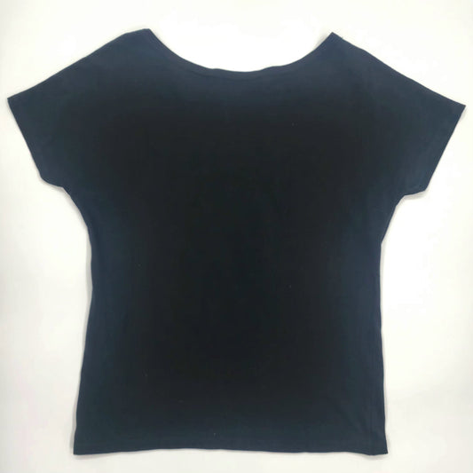 Moschino Milano Double Question Mark Women's Black T-Shirt - M