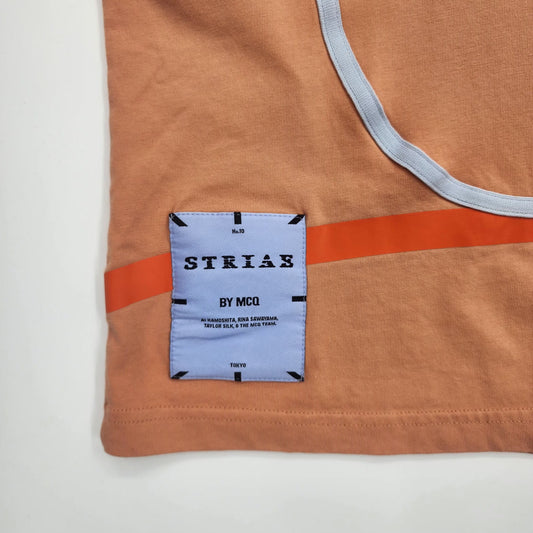 Striae by MCQ Orange Crew Neck Women's T-Shirt - Size L