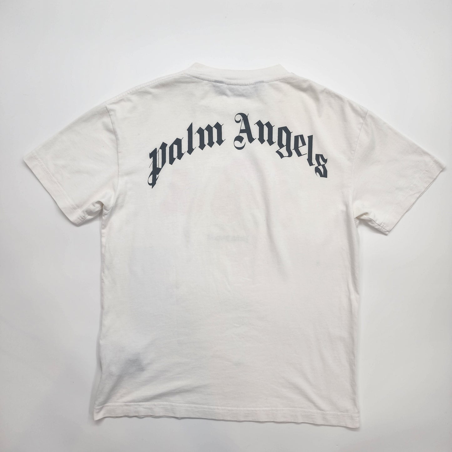Palm Angels Crew Neck White T-Shirt - Size M