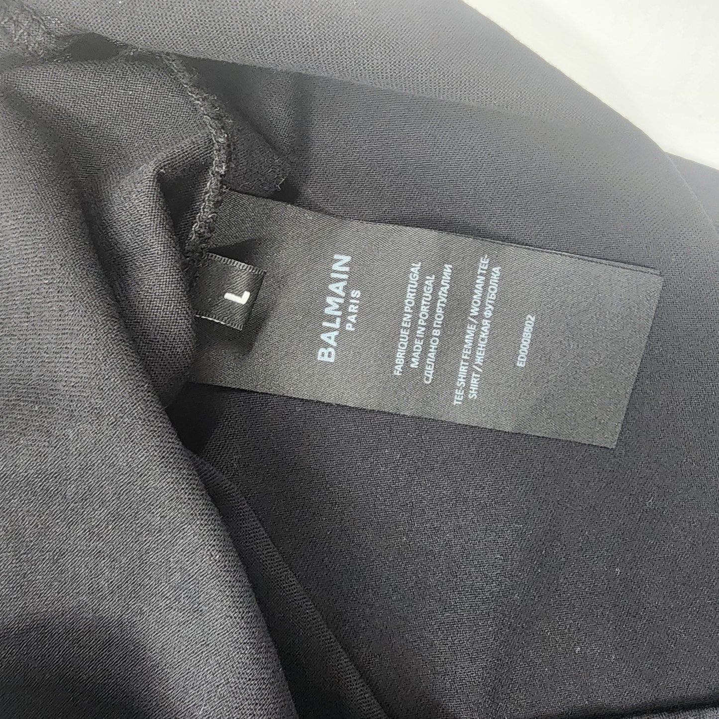 Balmain Pairs Black Tank Top - Size L