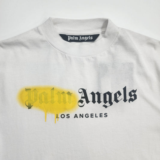 Palm Angels White Men's T-Shirt - Size M