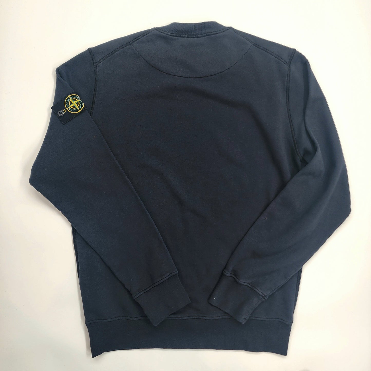 Stone Island Compass-Bagde Dark Blue Men's Sweatshirt - Size L