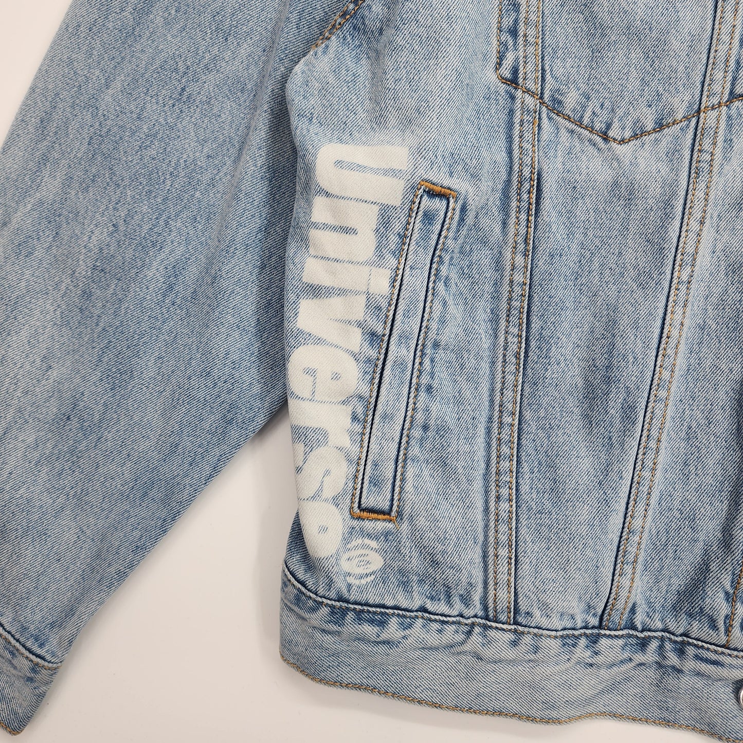 Aape By Bathing  Blue Denim Unisex Jacket - L