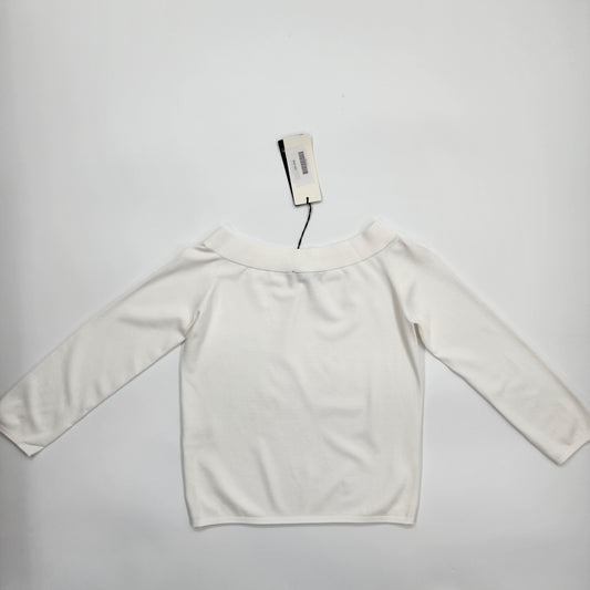 Roberto Collina Off White Boat Neck Top - Size M
