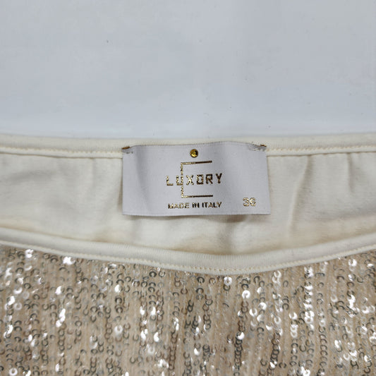 Luxury Golden Womens Top - Size 36