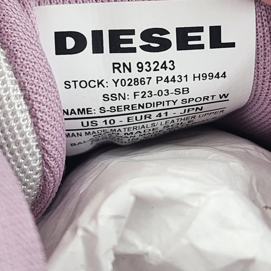 Diesel White Mesh Unisex Sneakers - EU 41