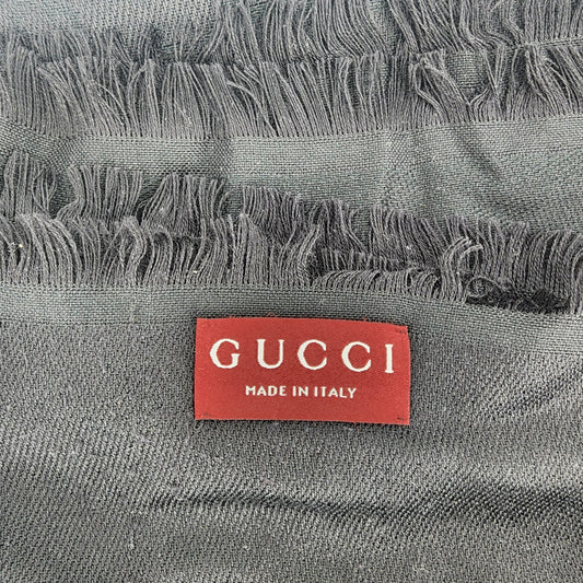 Gucci Cashmere Black Scarf