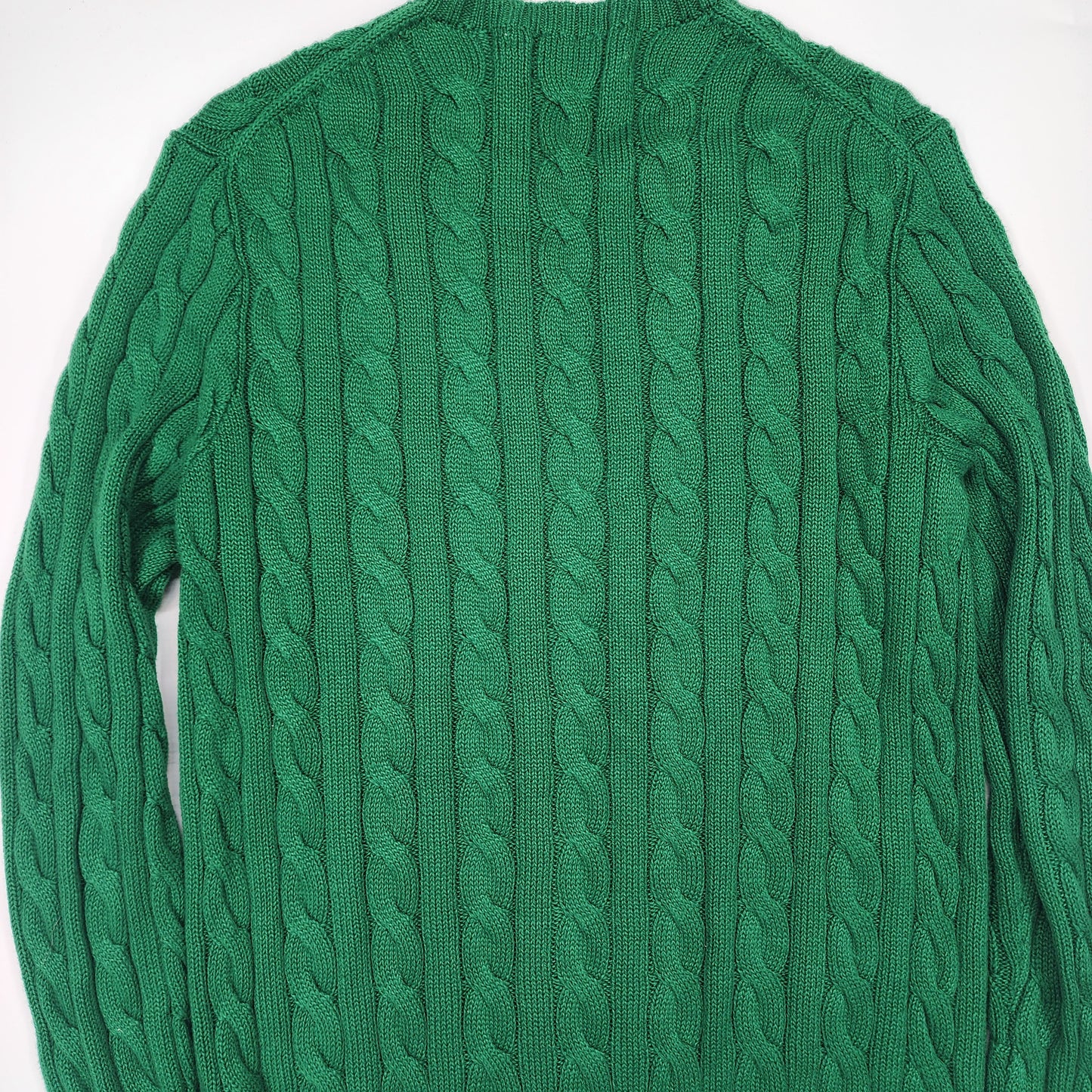 Polo Ralph Lauren Big & Tall Cable-Knit Sweater Green - Size M