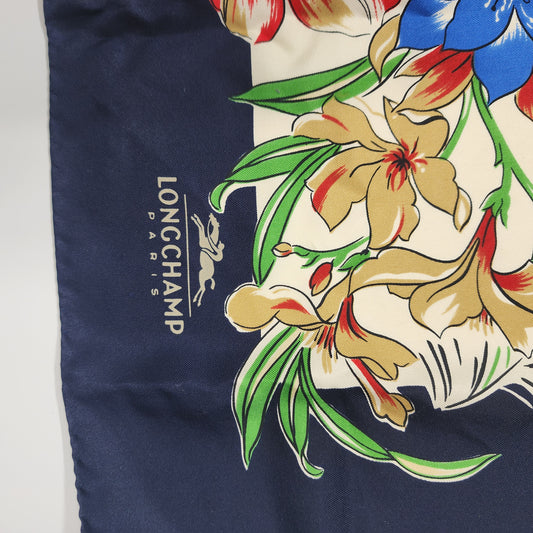 Longchamp Paris Silk Handkerchief - 34x34 "
