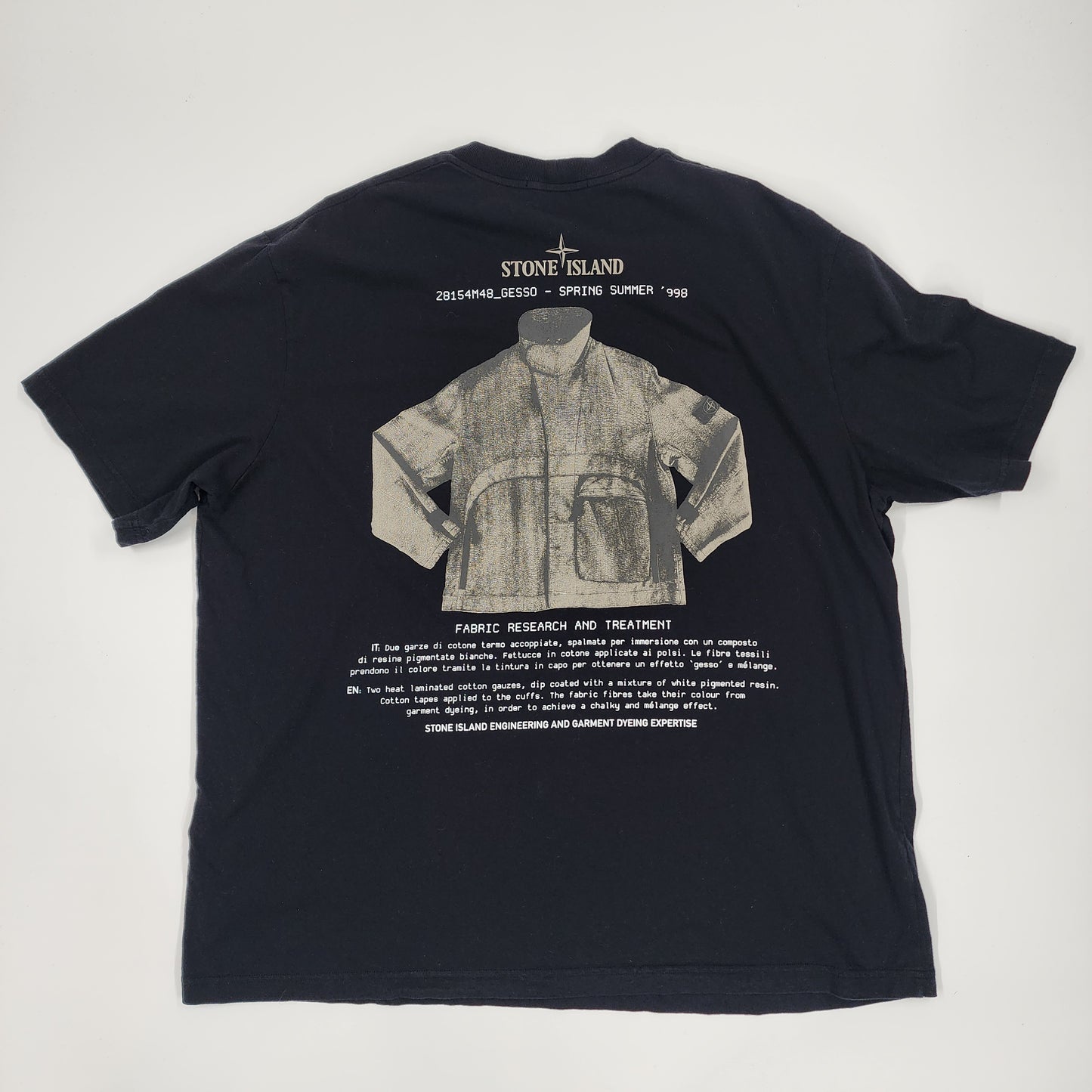 Stone Island Blue Archivio Print T- Shirt - Size XXL
