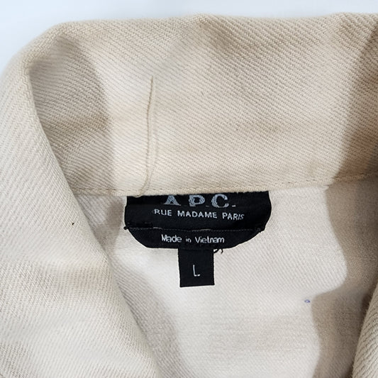 A.P.C Denim Beige Jacket - Size L