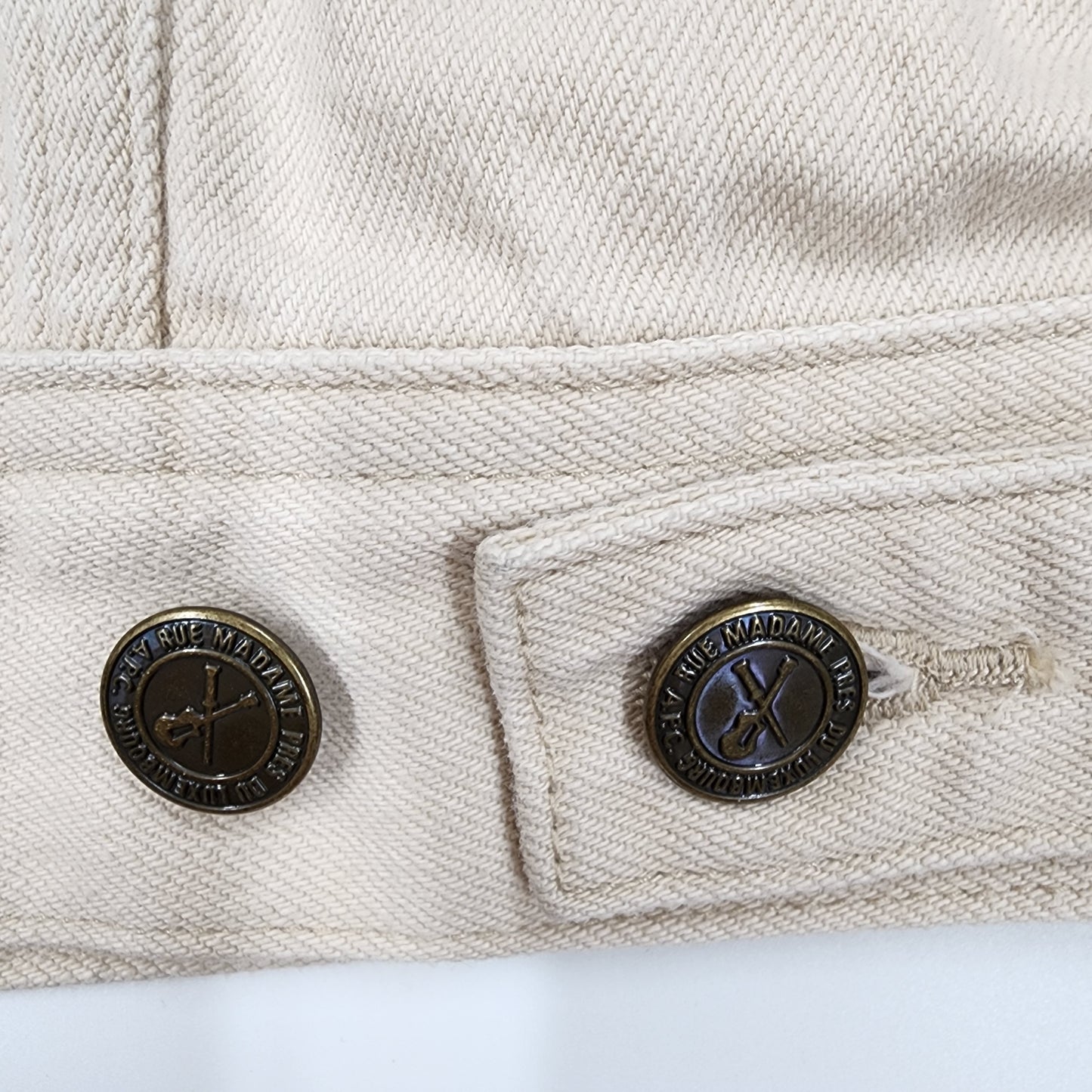 A.P.C Denim Beige Jacket - Size L
