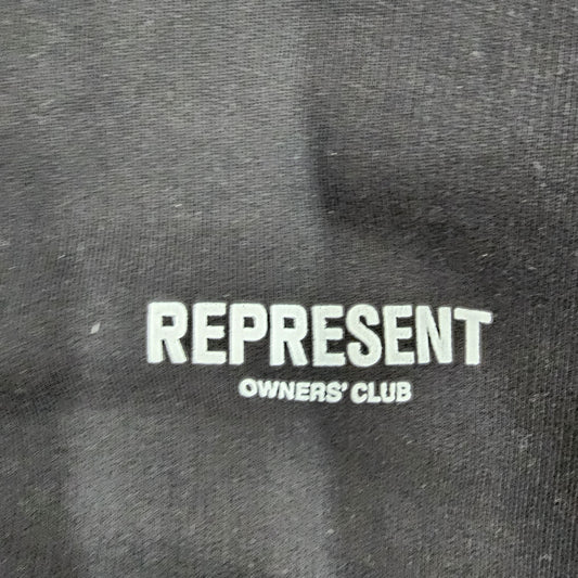 REPRESENT Owners Club Black Unisex Zip-Up Hoodie - Size M