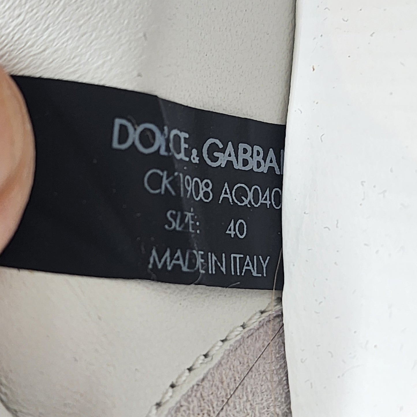 Dolce & Gabbana Daymaster White Trainers - EU 40