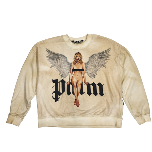 Palm Angels Crystal Pin Up Sweatshirt - Size S