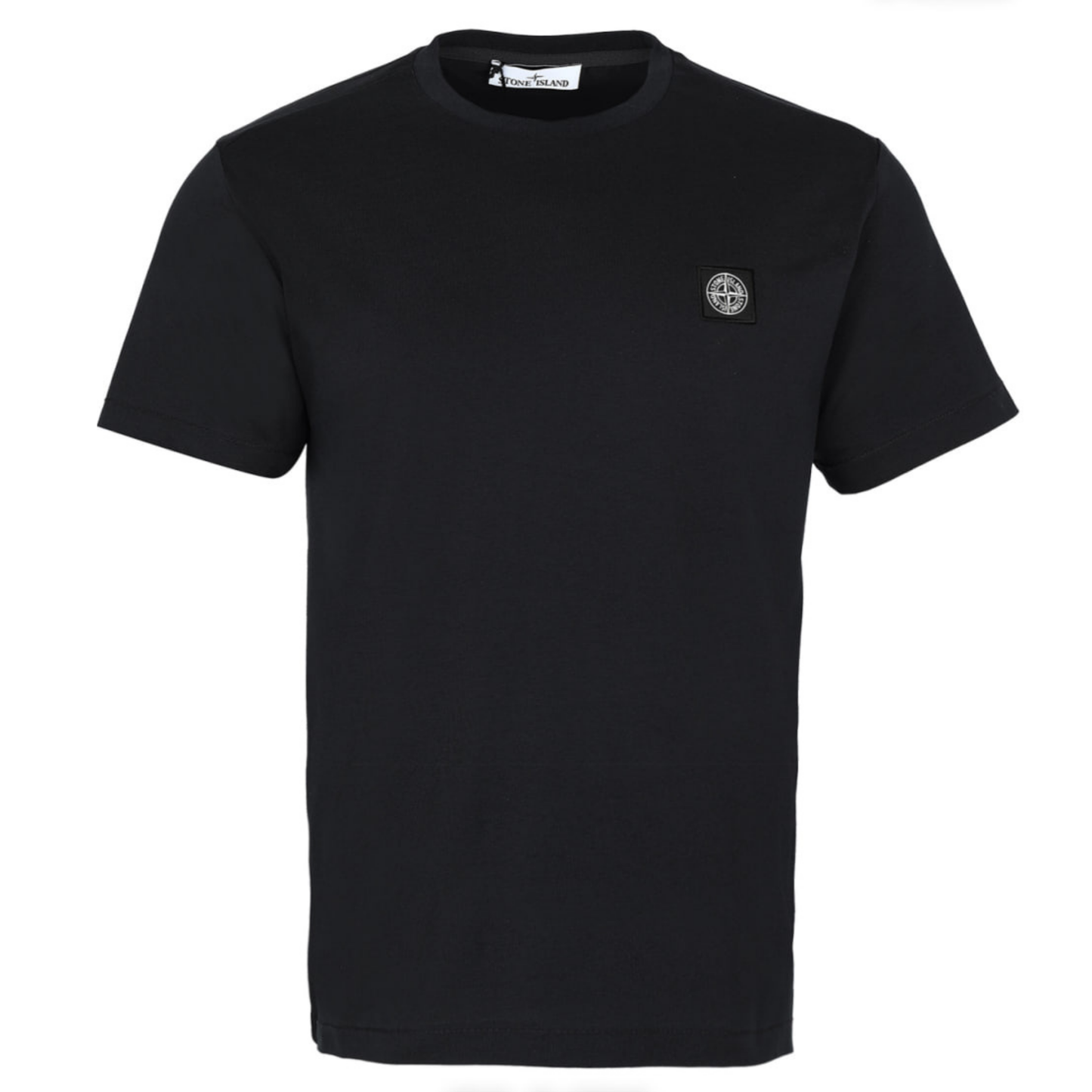 Stone Island Logo Patch Unisex Black T-Shirt