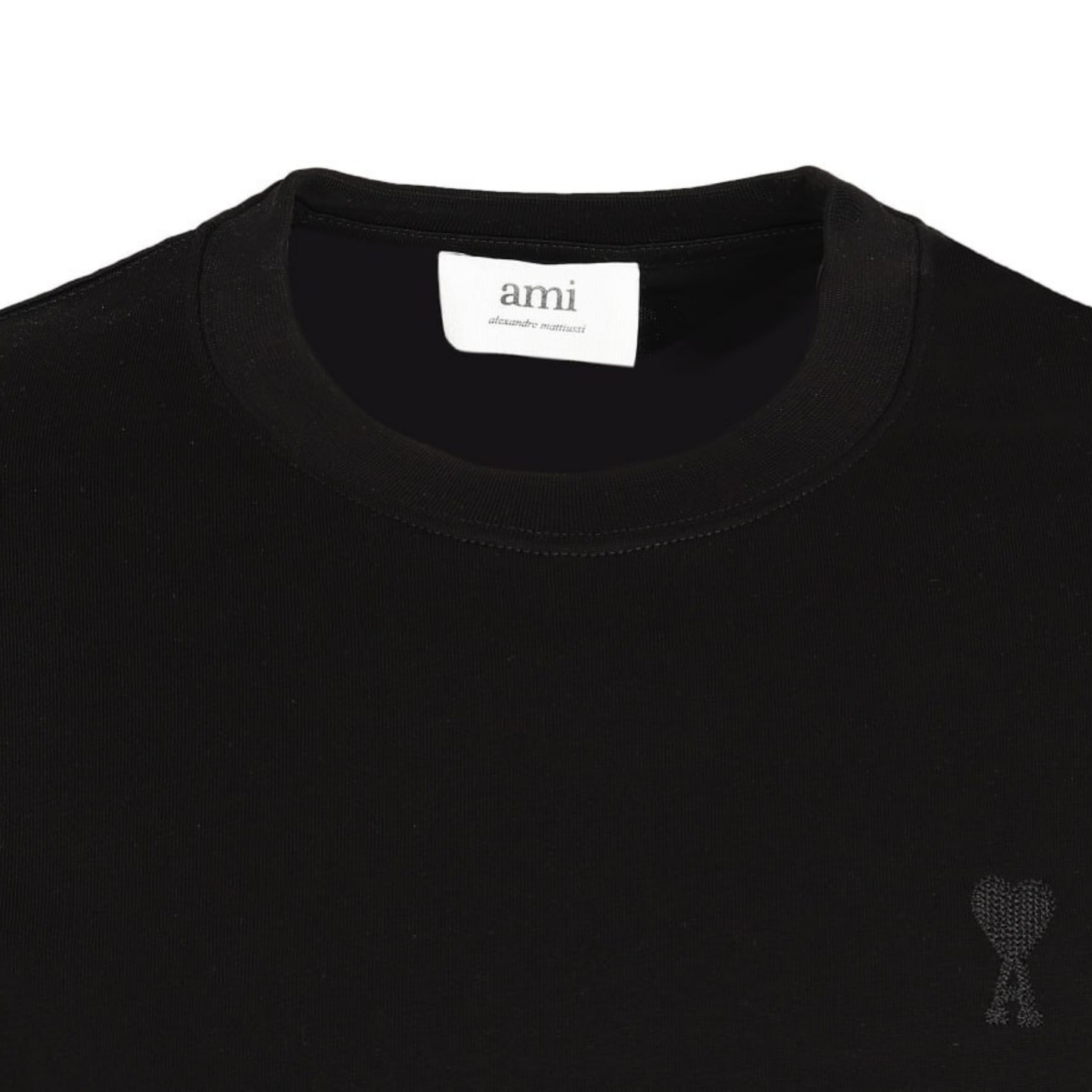 AMI Paris Black Unisex T-Shirt