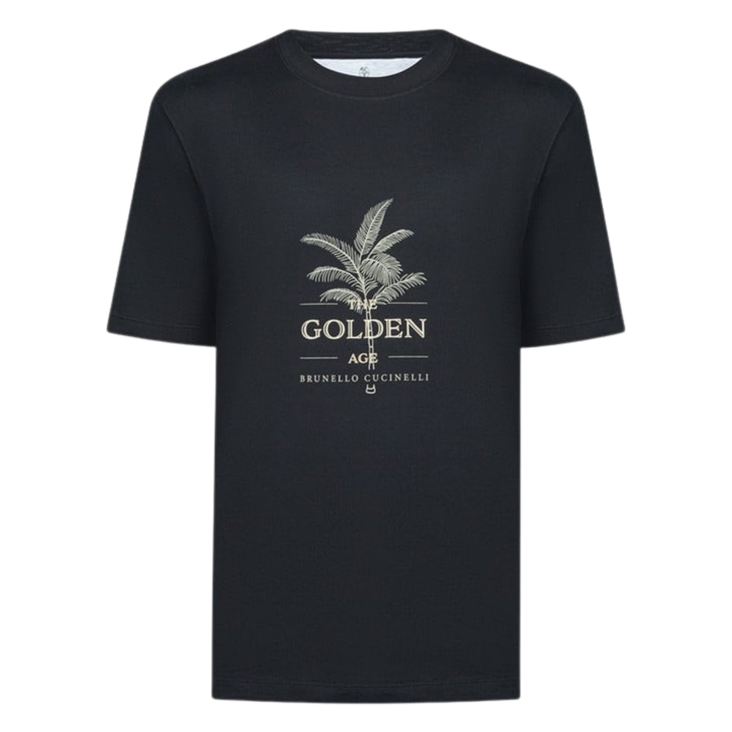 Brunello Cucinelli logo-print cotton Black T-shirt