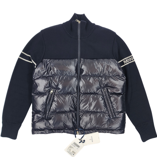 Moncler Navy Unisex Padded Cardigan/Jacket - Size L