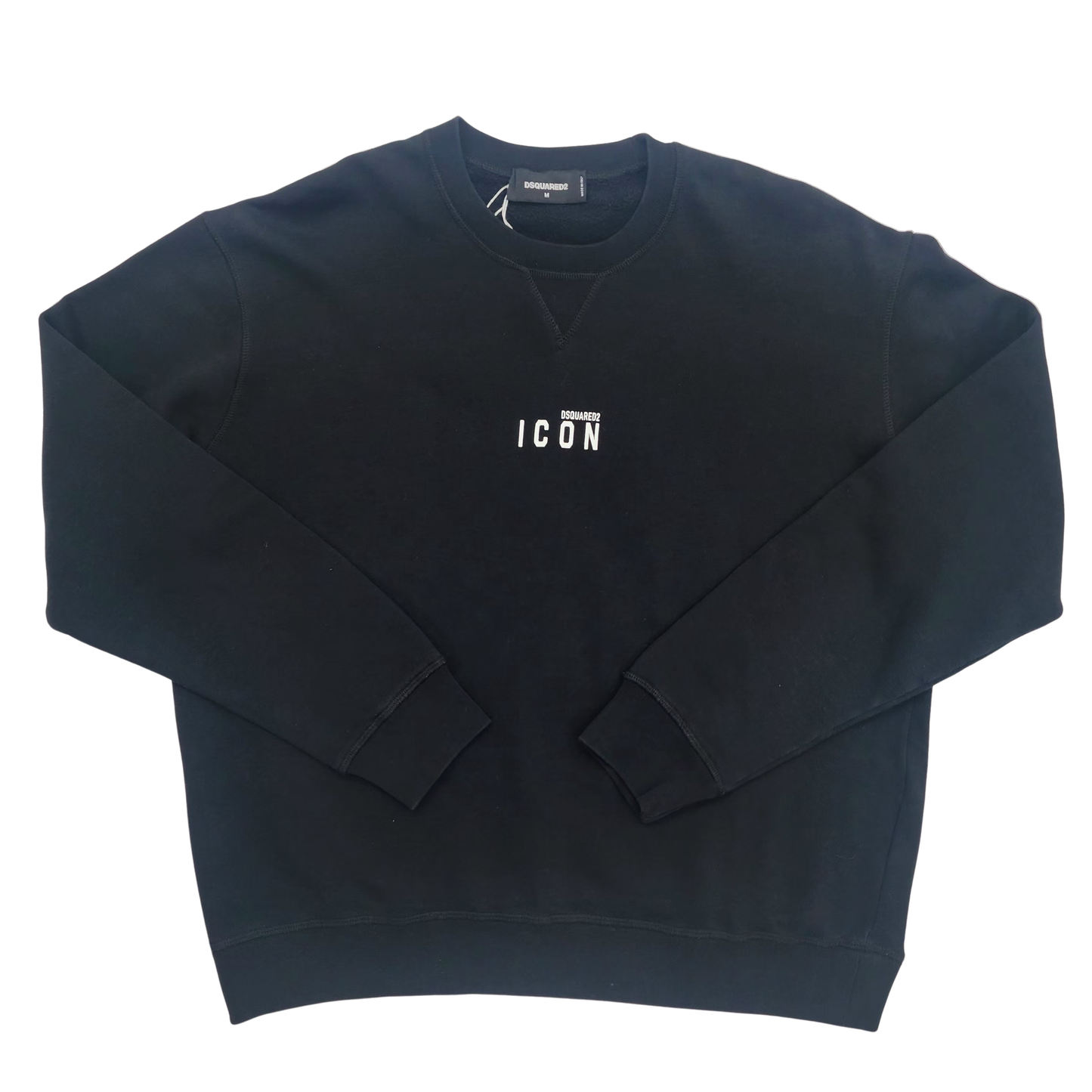 Dsquared2 Icon Logo Print Black Sweatshirt - M