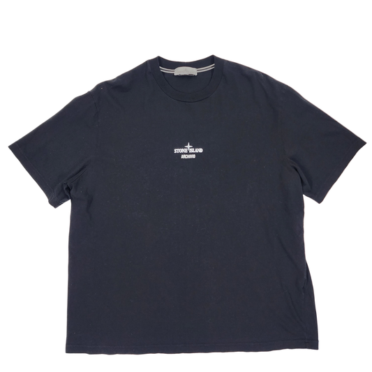 Stone Island Blue Archivio Print T- Shirt - Size XXL