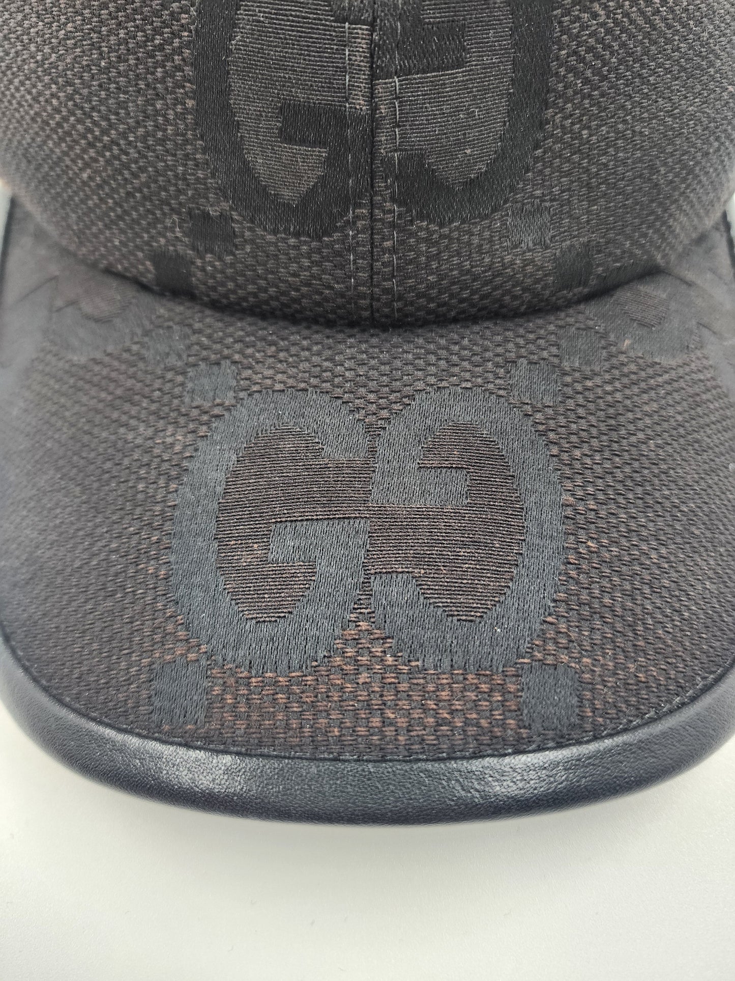 Gucci GG Logo Black Cap - Size M 58 cm