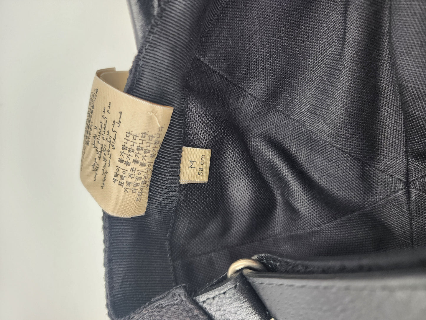 Gucci GG Logo Black Cap - Size M 58 cm