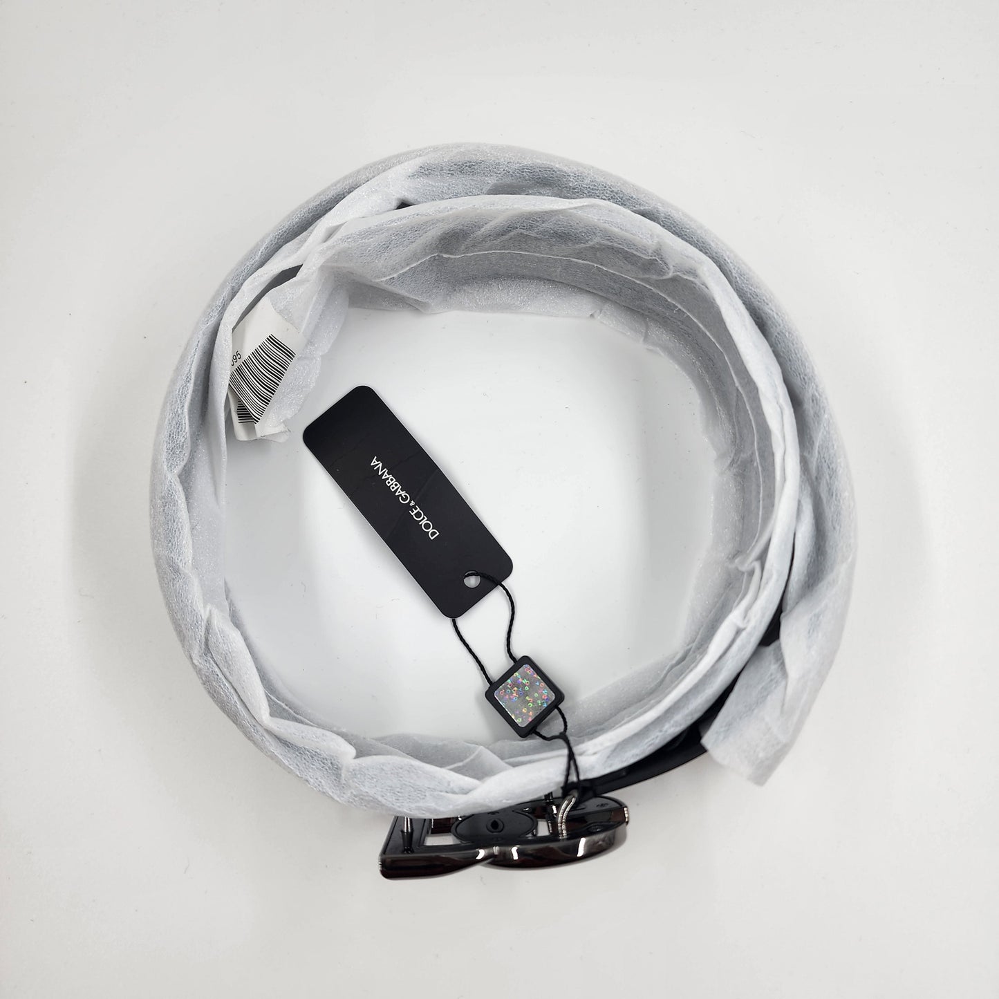 Dolce & Gabbana Calf Skin Logo-buckle belt - 80 Cm