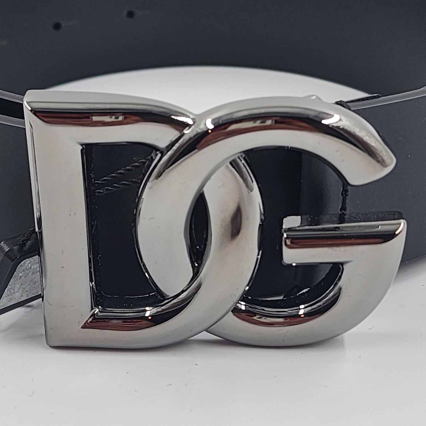 Dolce & Gabbana Calf Skin Logo-buckle belt - 80 Cm