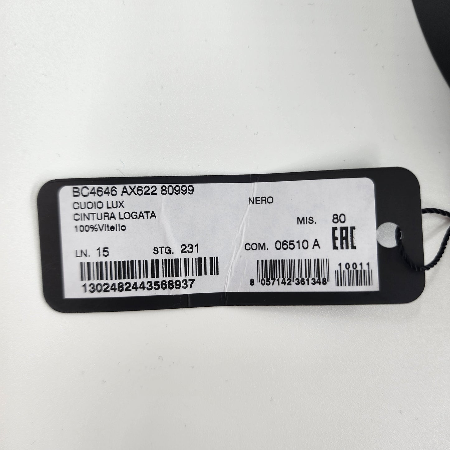 Dolce & Gabbana Calf Skin Logo-buckle belt - 80 Cm