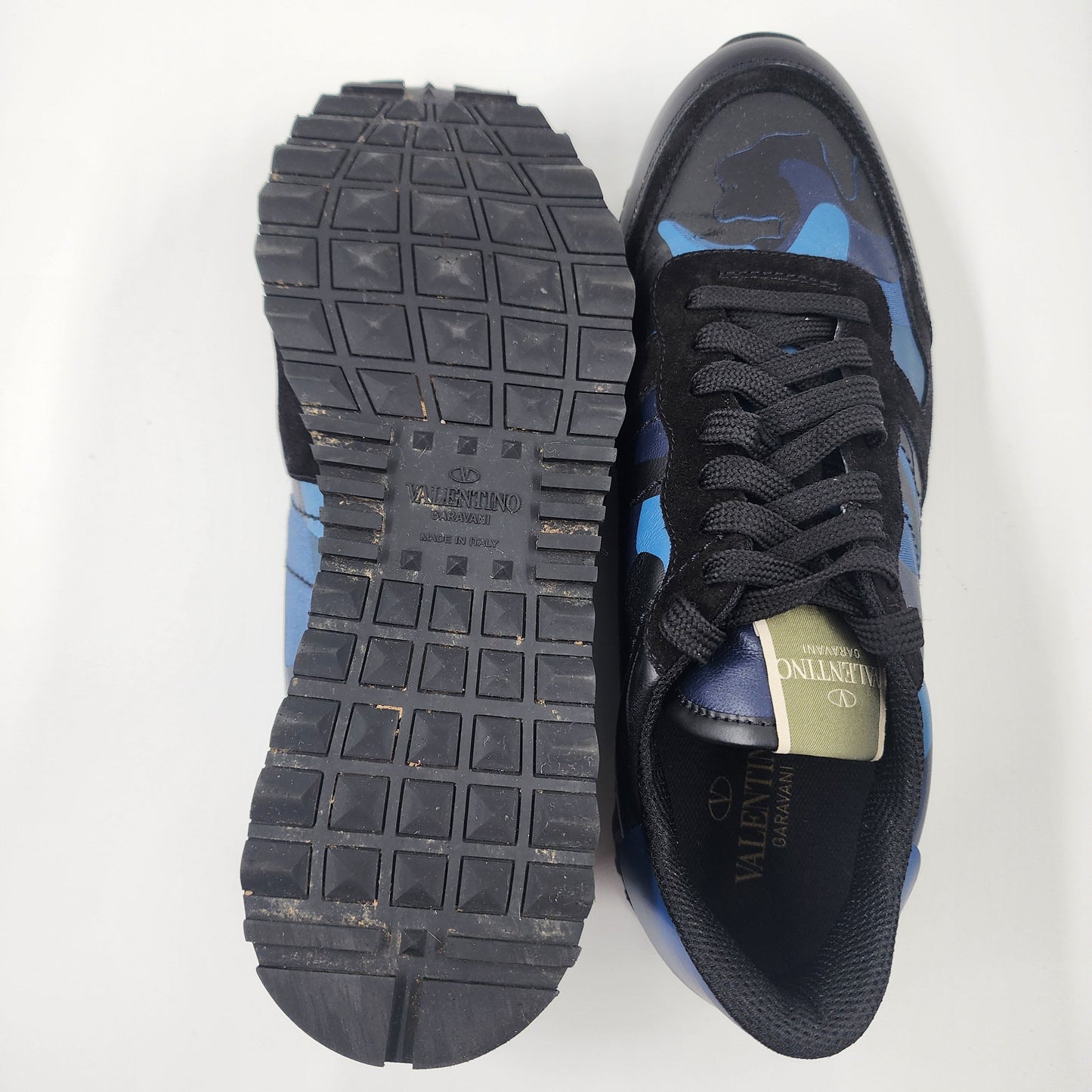 Valentino Garavani | WY2S0723 TCC Camouflage Noir Rockrunner Trainer - EU 42
