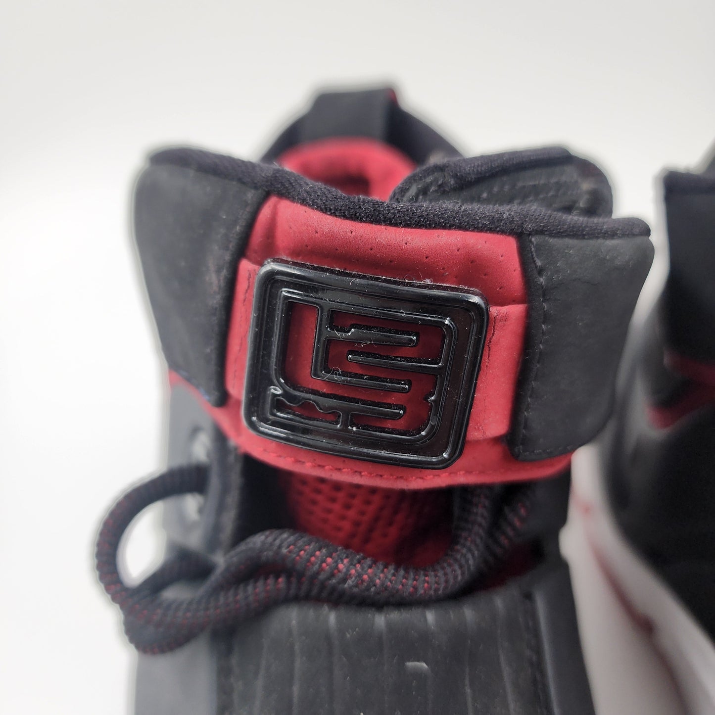 Nike Zoom LeBron 4 ''Black White Red'' Crimson Basketball Men's Sneakers UK 10.5