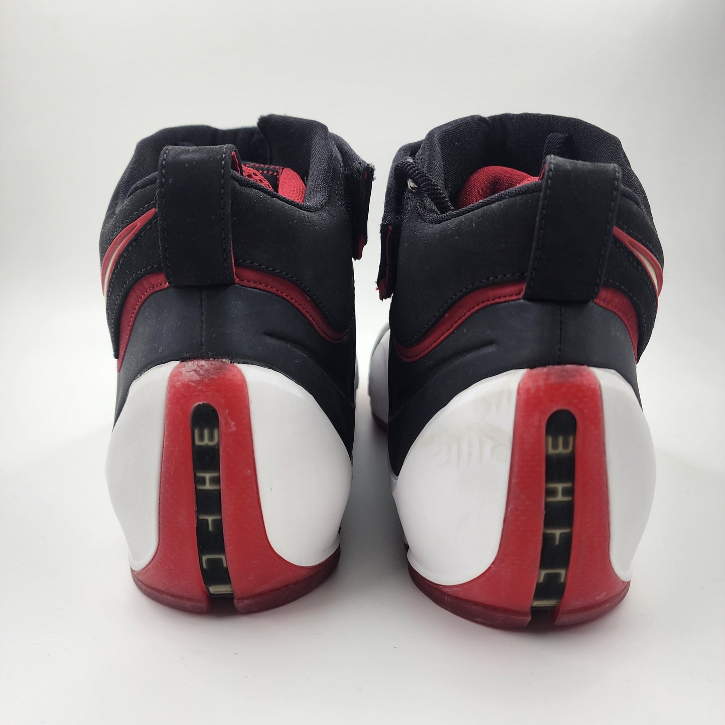 Nike Zoom LeBron 4 ''Black White Red'' Crimson Basketball Men's Sneakers UK 10.5