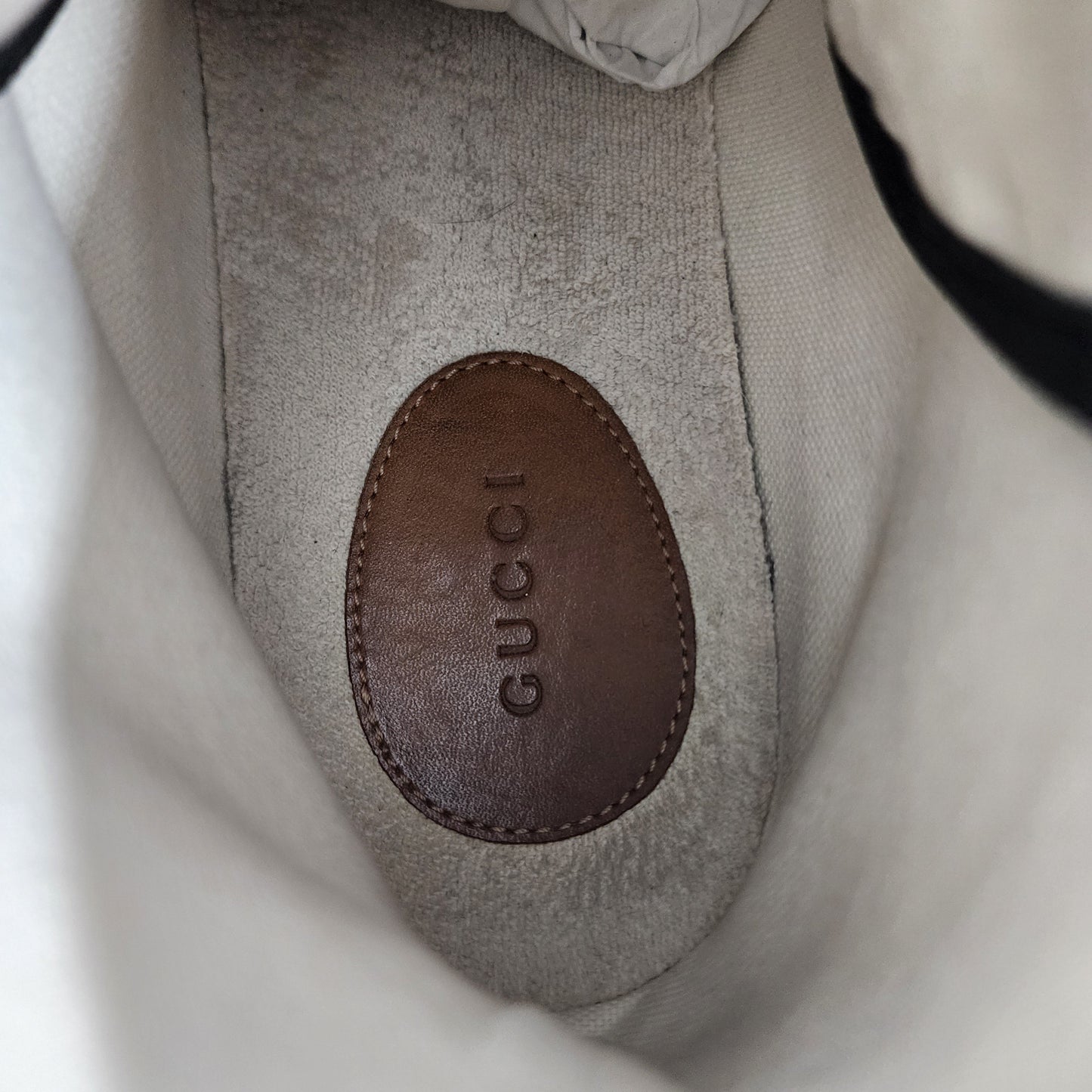 Gucci Maxi GG Logo High-Cut Sneakers 703034  Brown Beige - EU 39