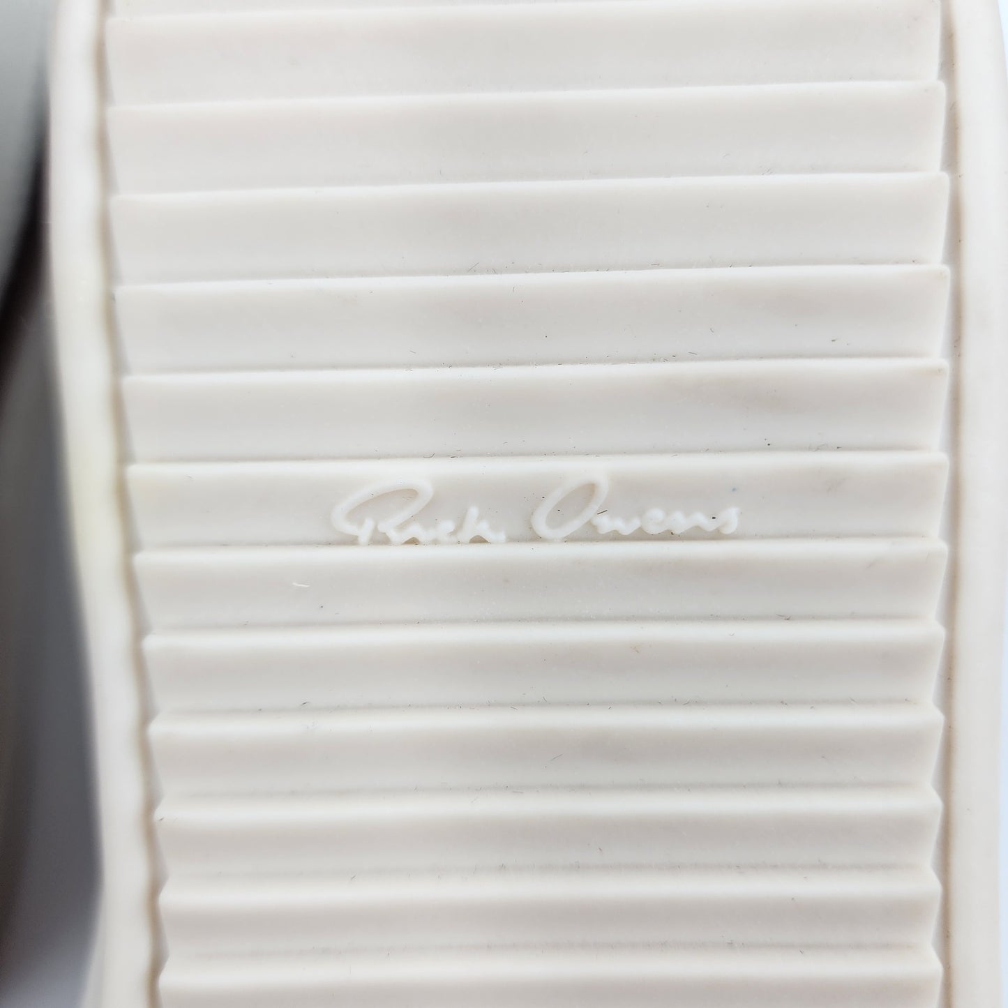 Rick Owens Women's Cream vintage DARK DUST Suede Low Top Trainers Size EU 42