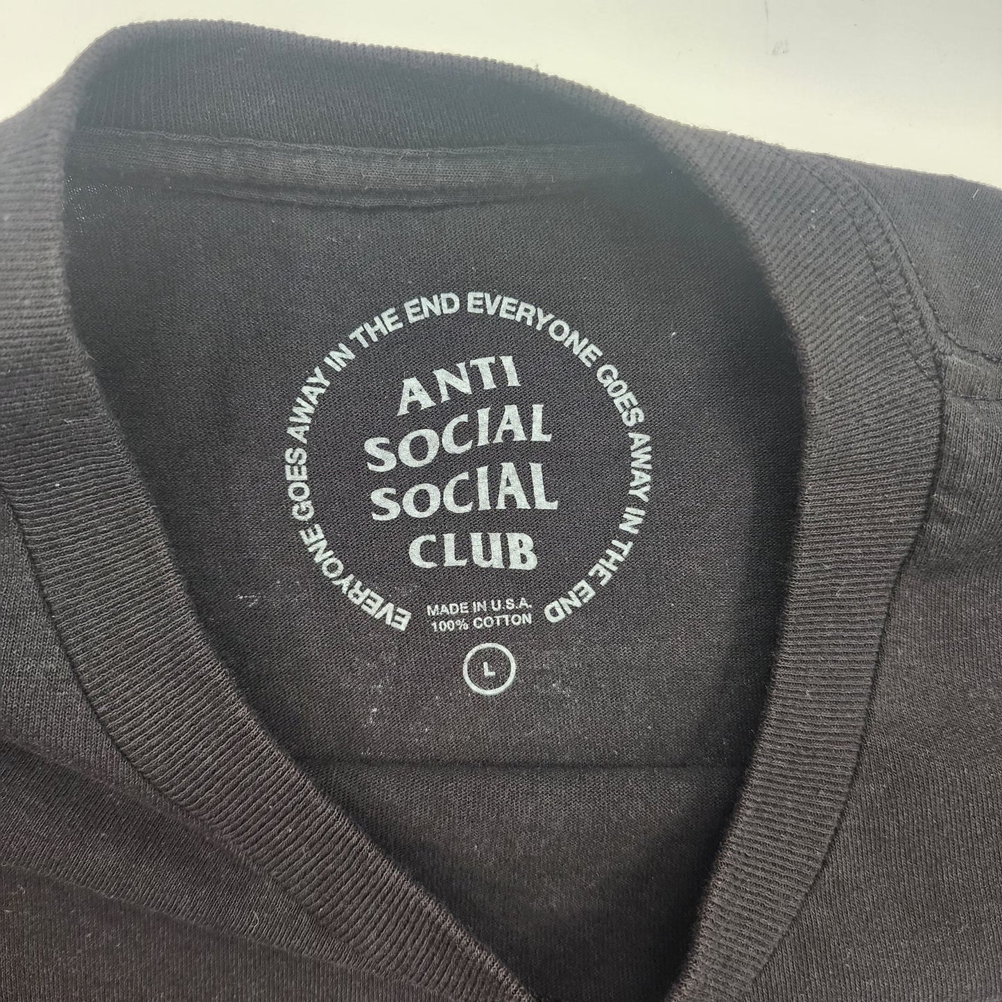 Anti Social Club Black T-Shirt - L