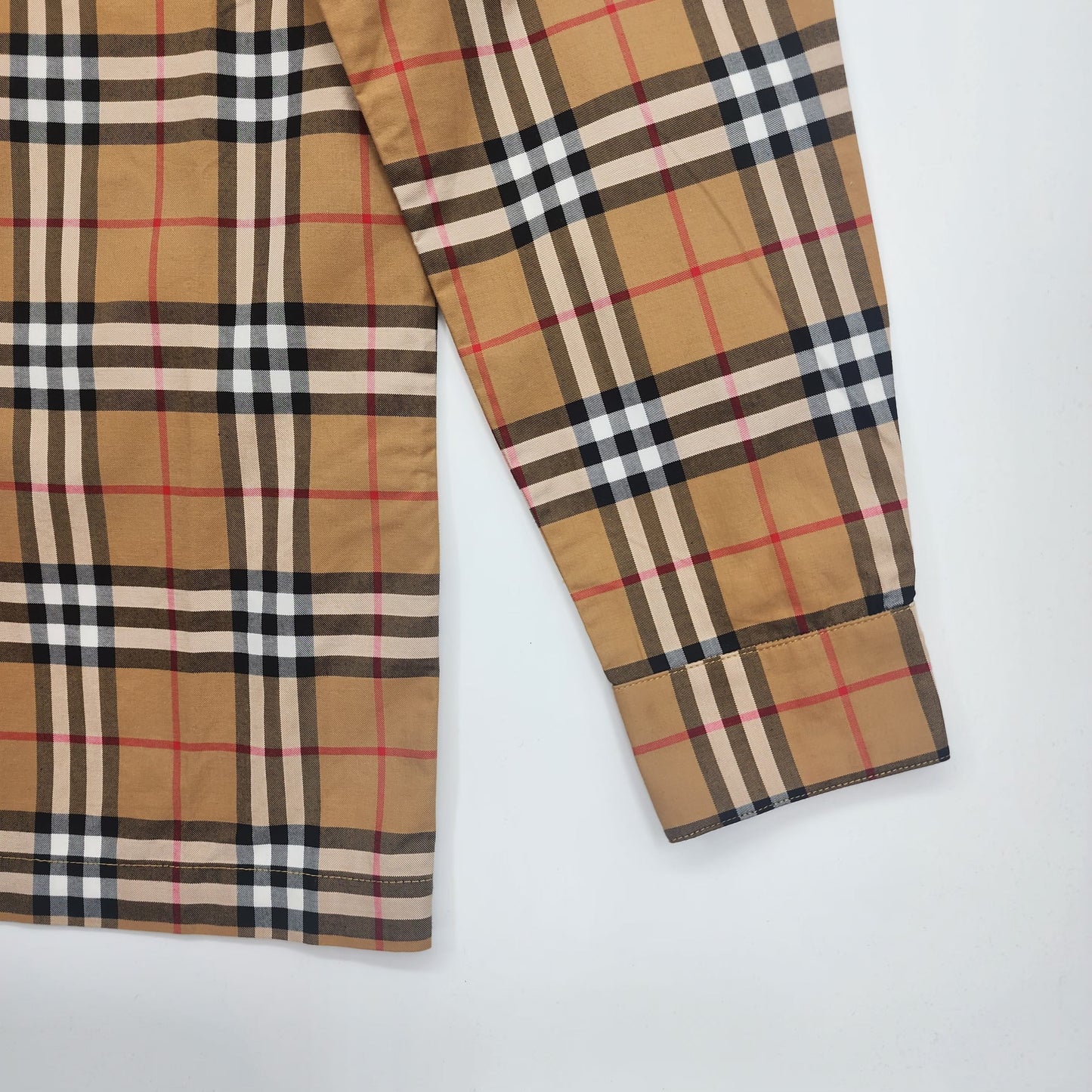 Burberry Contrast Panel Women's Zipped Overshirt- L