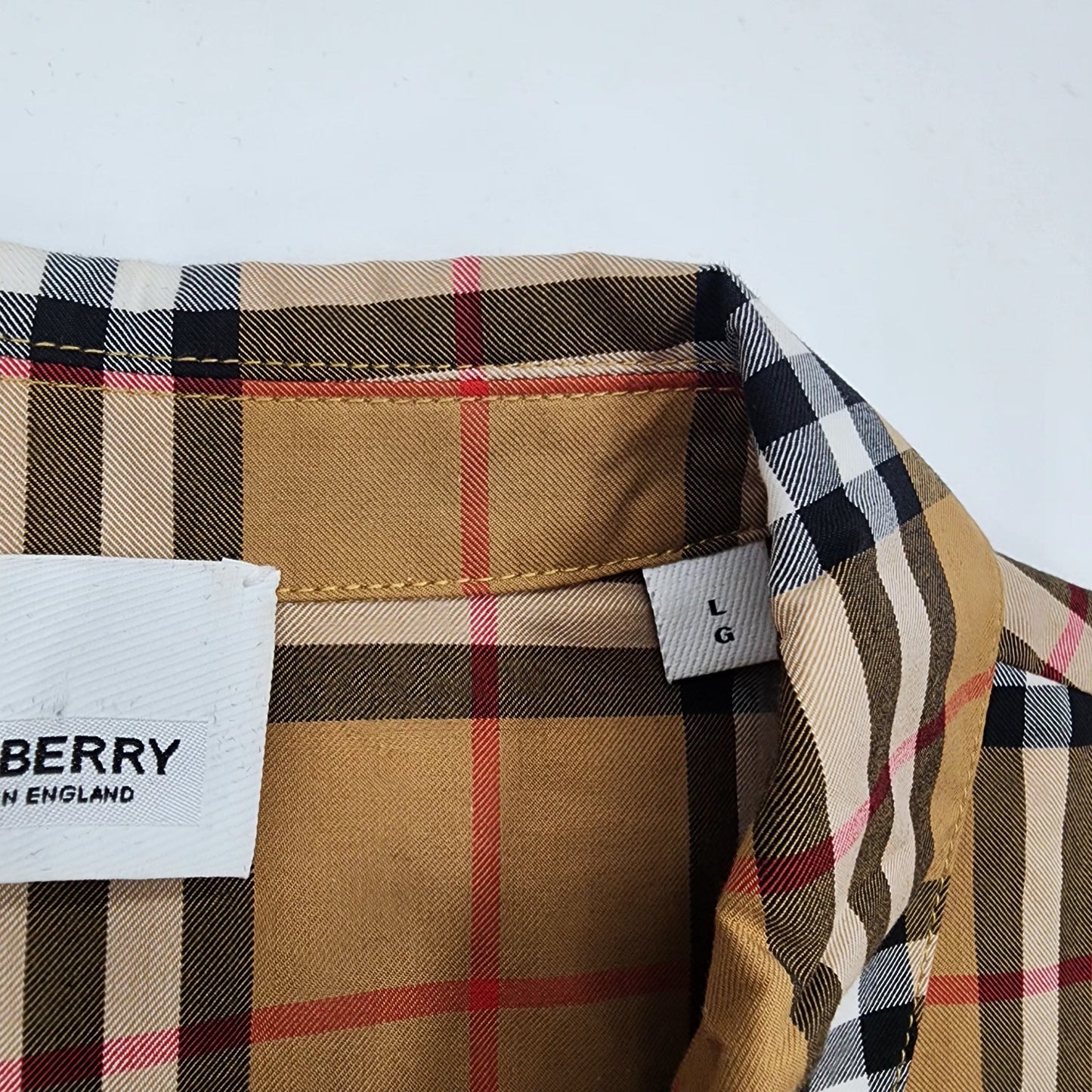 Burberry Contrast Panel Women's Zipped Overshirt- L