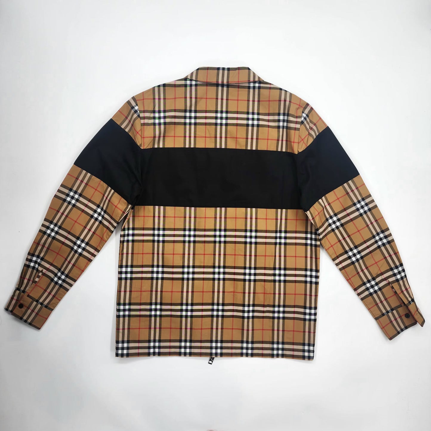 Burberry Contrast Panel Women's Zipped Overshirt- L