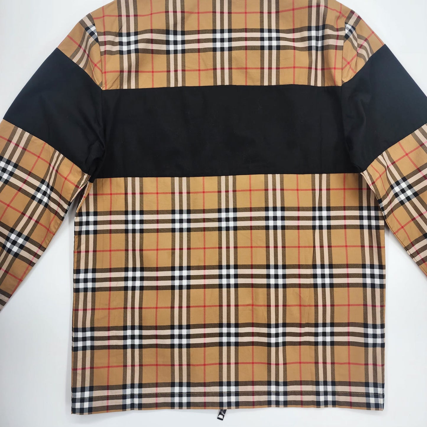 Burberry Contrast Panel Women's Zipped Overshirt- L