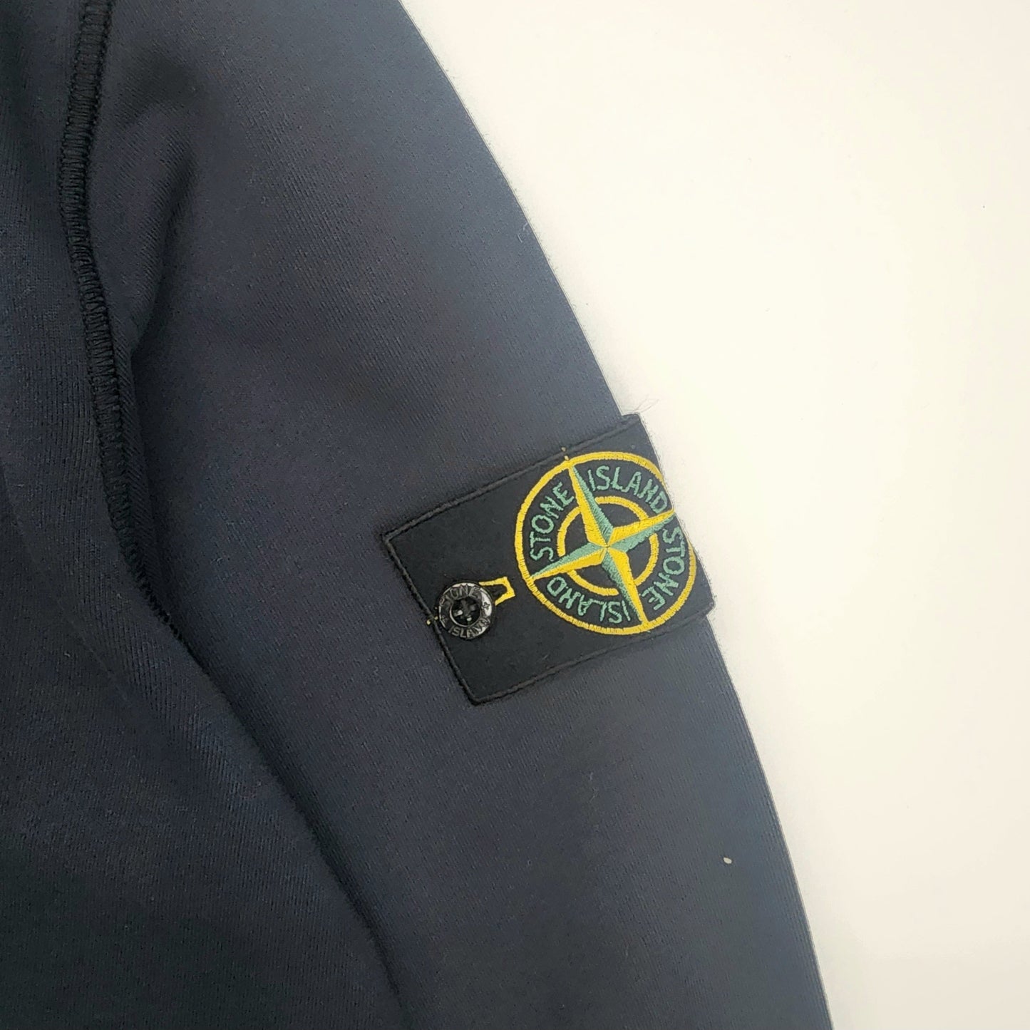 Stone Island Compass-Bagde Dark Blue Men's Sweatshirt - Size L