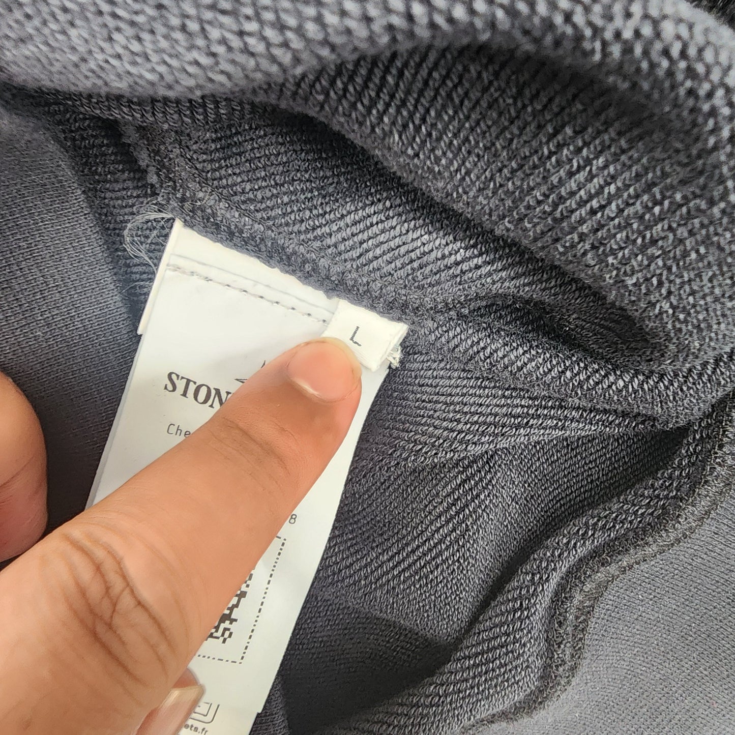 Stone Island Compass-Bagde Dark Blue Men's Sweatshirt - Size L