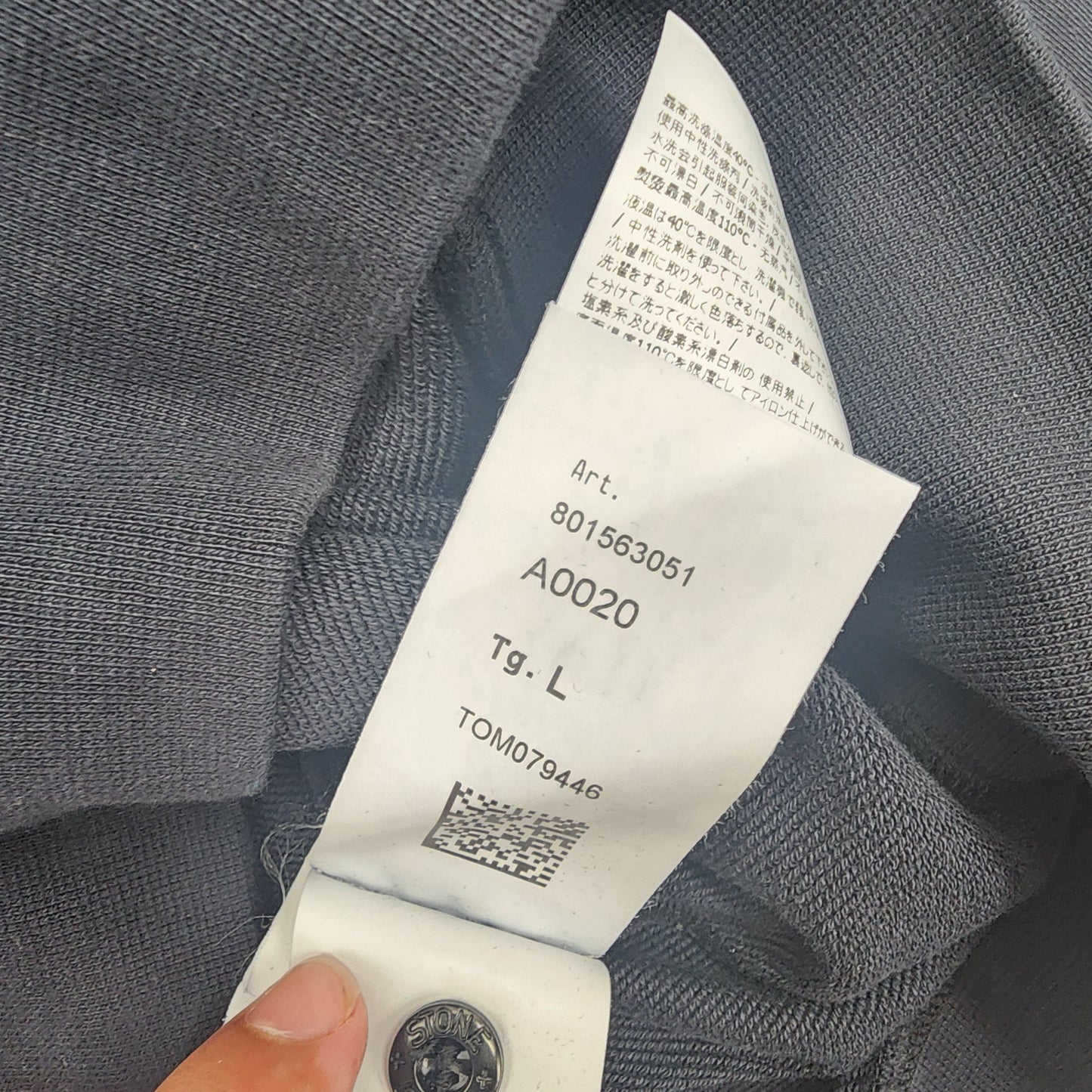 Stone Island Compass-Bagde Dark Blue Men's Sweatshirt - Size L