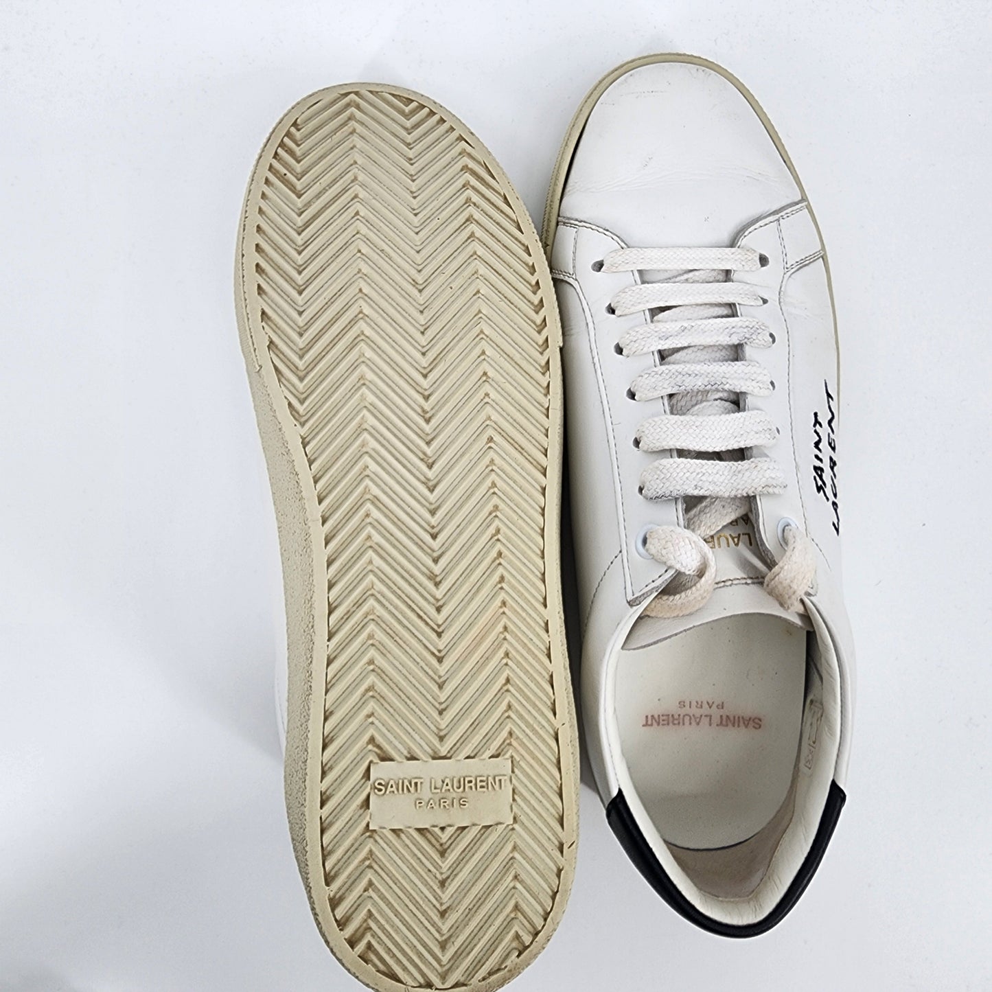 Saint Laurent White Trainers - EU 39