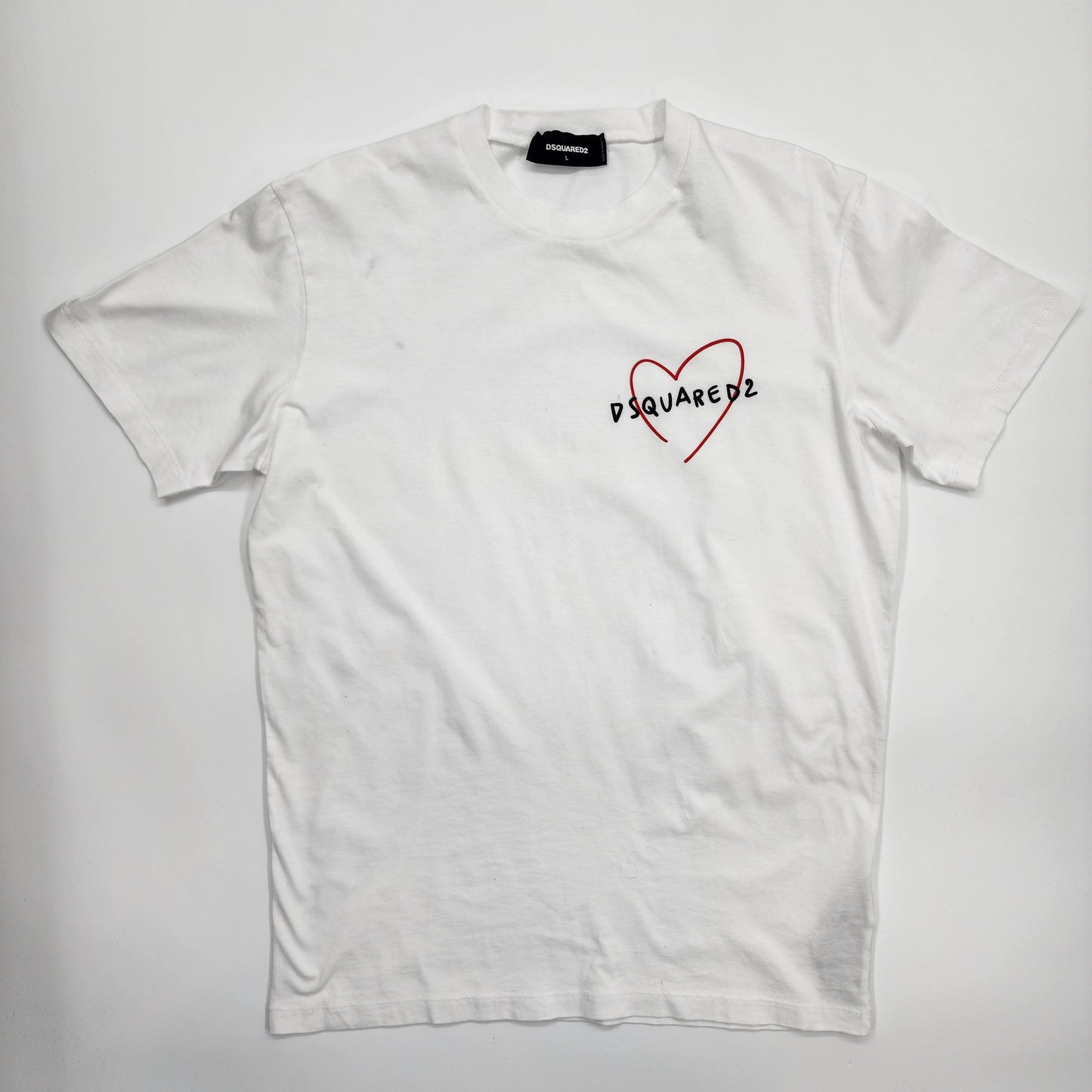 Dsquared2 White Fit T-shirt - Size L