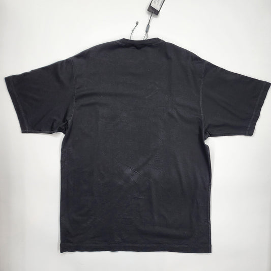 Dolce & Gabbana Black T-shirt with Logo Embroidery - Size XXL